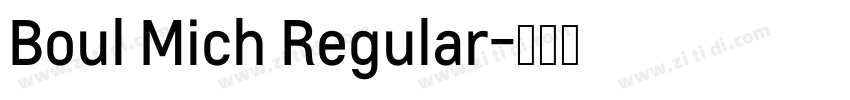 Boul Mich Regular字体转换